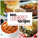 This collection of 8 Great Roast Recipes includes The Perfect Pot Roast, Crock Pot French Dip Au Jus, Vegetable Beef Soup and so much more! These easy recipes are great for cold winter nights!