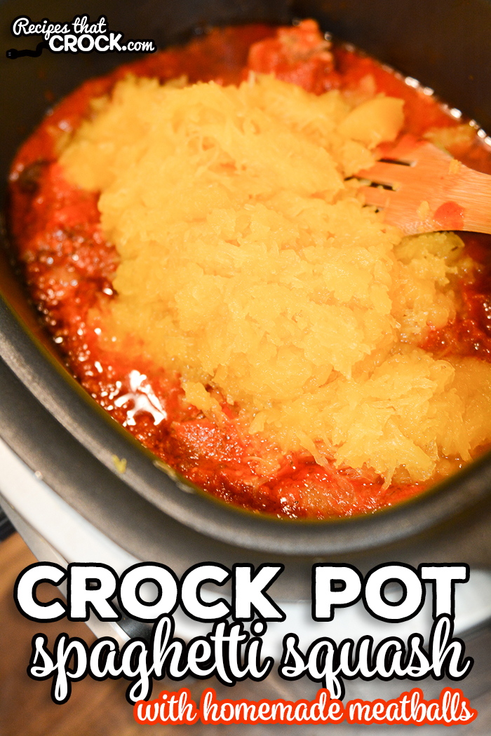 We love using our slow cooker to make Crock Pot Spaghetti Squash and Meatballs all in one pot! Our low carb homemade meatballs make this dish a go-to low carb crock pot meal for our family.