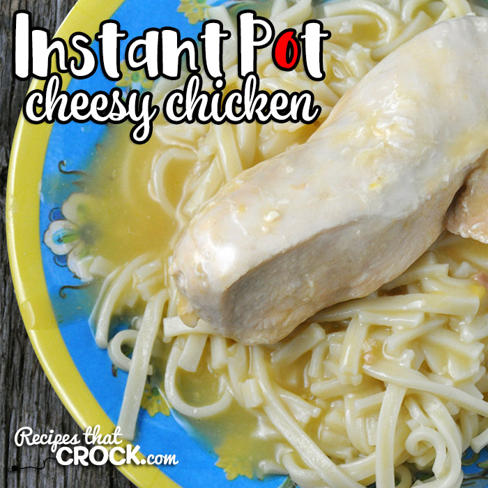 If you are in need of a quick and easy meal that is delicious, then you don't want to miss this Instant Pot Cheesy Chicken recipe. It is so good!