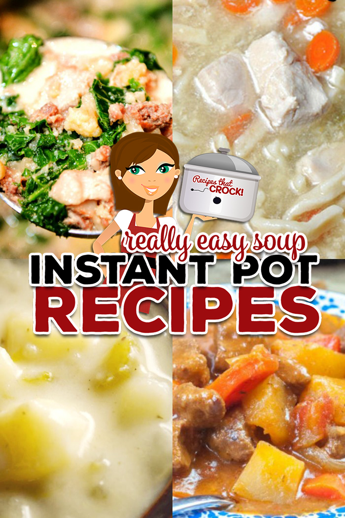 These Easy Electric Pressure Cooker Soups are some of our favorites including: potato soup, zuppa toscana, beef stew and chicken noodle.