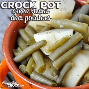 Are you looking for a delicious and easy recipe that just might be the perfect comfort side dish? This Crock Pot Green Beans and Potatoes is all of that! Yum!