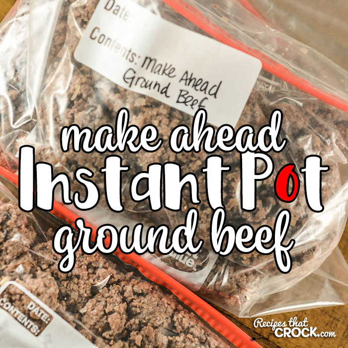 Are you looking for a Make Ahead Ground Beef Recipe for your electric pressure cooker? This Instant Pot Ground Beef Recipe cooks ground beef in bulk to freeze to make weeknight meal time a snap to throw together. We use this recipe regularly for batch cooking as an essential part of our low carb diet.