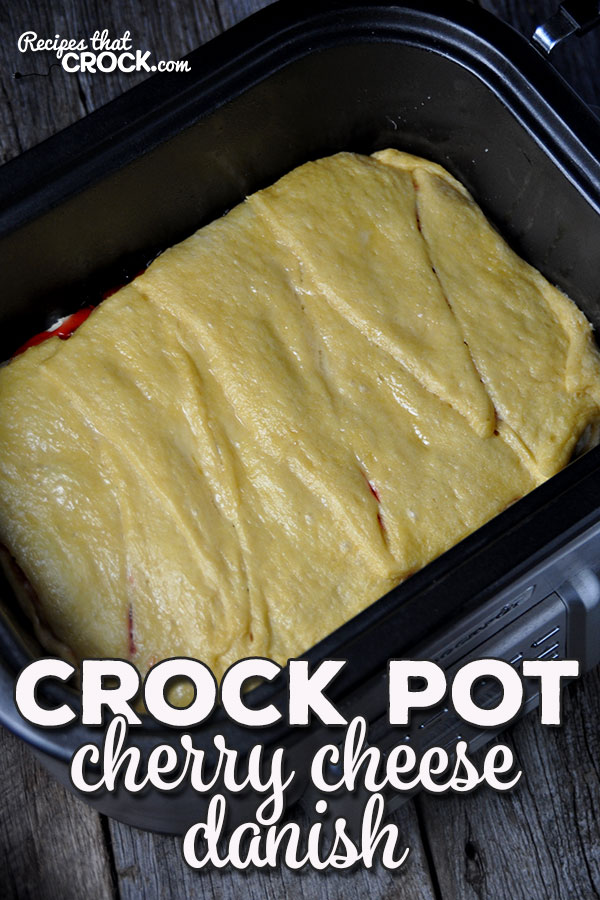 This Crock Pot Cherry Cheese Danish is simple and delicious! You can have the taste of a bakery pastry without leaving your house!