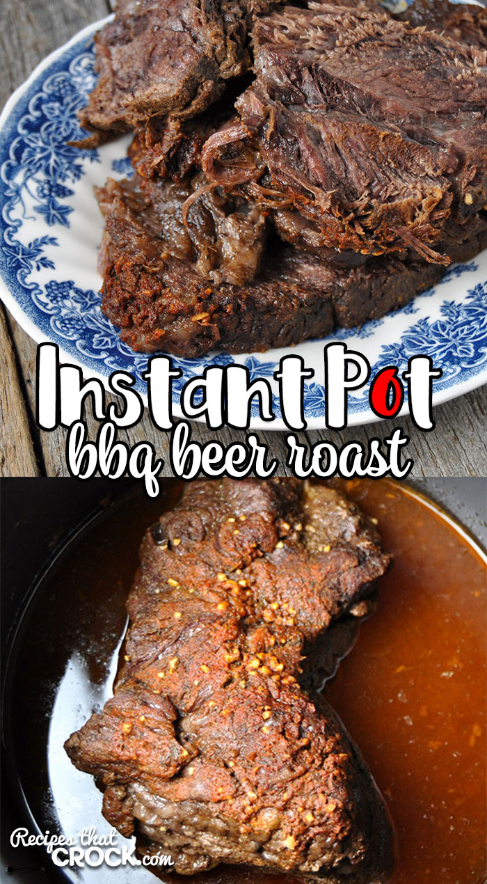 This Instant Pot BBQ Beer Roast is so easy to throw together and gives your a flavorful roast that is tender and juicy! It will be added to your go-to list immediately!