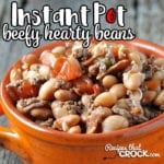 Are you looking for a delicious recipe that will fill you up and is simple? Then I have the recipe for you! This Instant Pot Beefy Hearty Beans recipe is exactly that!