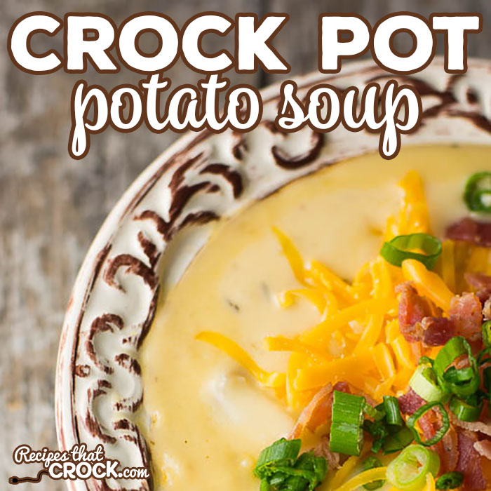 This savory crock pot potato soup recipe is the perfect loaded potato soup. We tested a lot of potato soup recipes and THIS one is the one that won by a landslide. Comfort in a bowl.