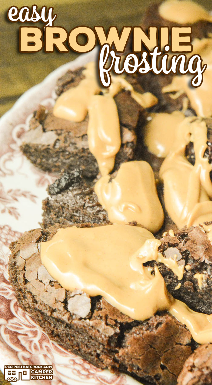 Are you looking for a simple way to dress up a boxed brownie mix? Our Easy Brownie Frosting Recipes is only 2 ingredients, doesn't require a mixer and will make any box brownie better!