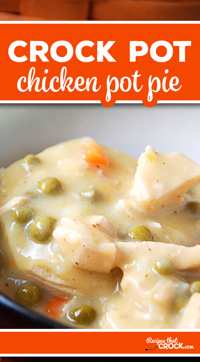 If you are looking for a yummy comfort food recipe, you should try this Crock Pot Chicken Pot Pie. This recipe takes tender chicken with vegetables in a creamy gravy and serves it over hot flaky biscuits. Yum! 