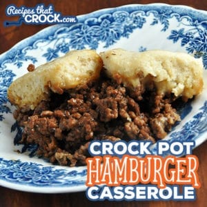 This recipe has been made in our family in the oven for years, so I thought I should give it a try in the crock pot! So I give you my Crock Pot Hamburger Casserole. You can thank me later. ;)