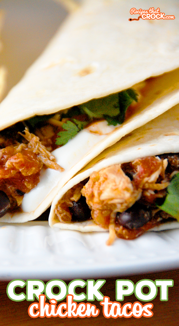 Feel like chicken tonight? These Easy Crock Pot Chicken Tacos are absolutely delicious and super quick to throw together!รย