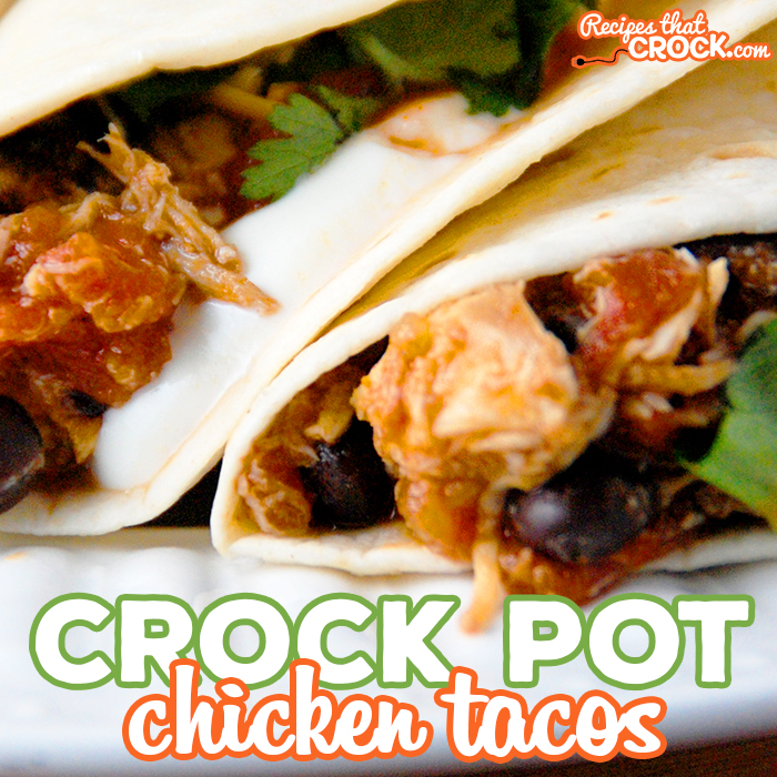 Feel like chicken tonight? These Easy Crock Pot Chicken Tacos are absolutely delicious and super quick to throw together!Â 