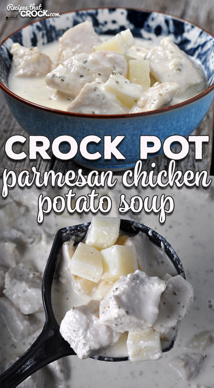 This Crock Pot Parmesan Chicken Potato Soup recipe has a wonderfully delicious flavor and is simple enough for anyone to make!