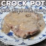 This Crock Pot Pork Chops with Gravy recipe has it all! It is quick and easy to make while still being flavorful and the perfect comfort food!