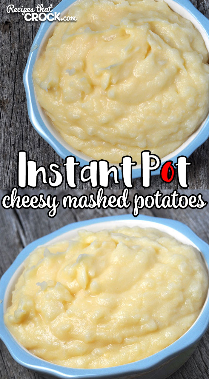 This Instant Pot Cheesy Mashed Potatoes recipe makes making mashed potatoes a breeze and is a cheese lover's perfect side dish!