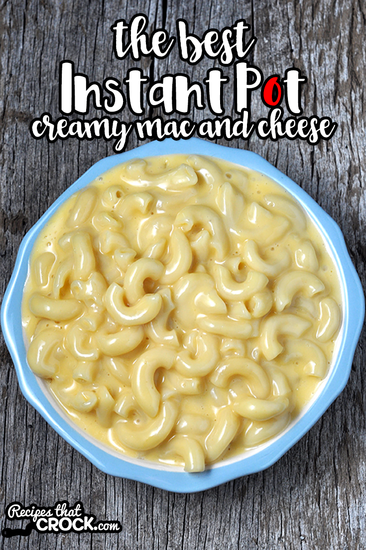 If you are looking for the best, this is The Best Instant Pot Creamy Mac and Cheese recipe. It is easy, cheesy and loved by everyone! via @recipescrock