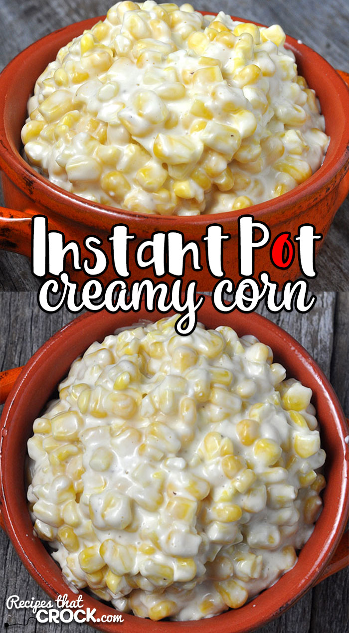 This Creamy Instant Pot Corn recipe is SUPER simple and so delicious! Sweet and savory meet up in this amazing side dish! You won't be disappointed!