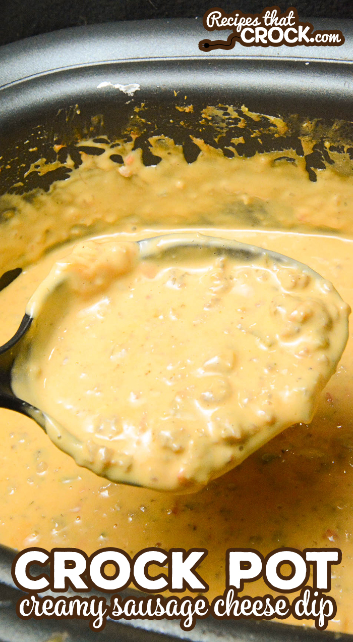 Our Crock Pot Creamy Sausage Cheese Dip is a great dip for parties or topping for a delicious taco salad or taco bar!