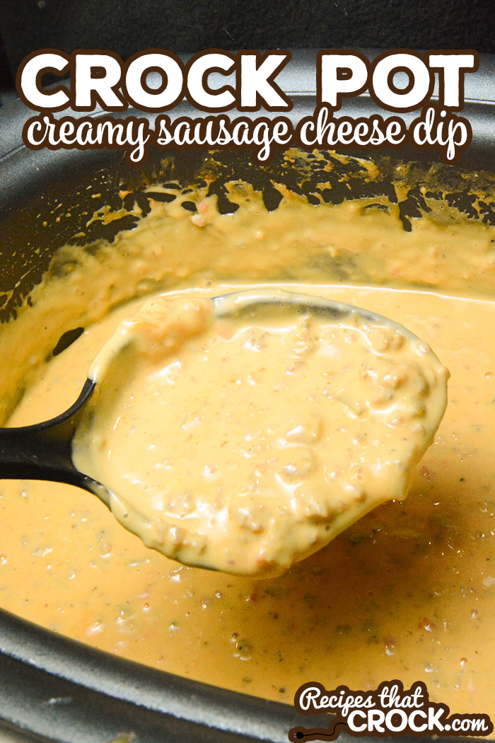 Our Crock Pot Creamy Sausage Cheese Dip is a great dip for parties or topping for a delicious taco salad or taco bar!