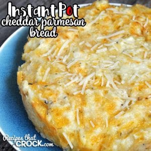 This Instant Pot Cheddar Parmesan Bread recipe makes having homemade bread as a side a snap! It is savory and cooks in just 14 minutes! You're gonna love it!