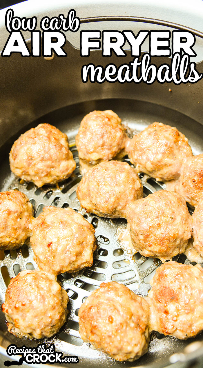 Our Low Carb Air Fryer Meatballs produce a delicious savory sausage based meatball every time! We love these meatballs on their own, in marinara sauce and in soups.