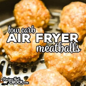 Our Low Carb Air Fryer Meatballs produce a delicious savory sausage based meatball every time! We love these meatballs on their own, in marinara sauce and in soups.