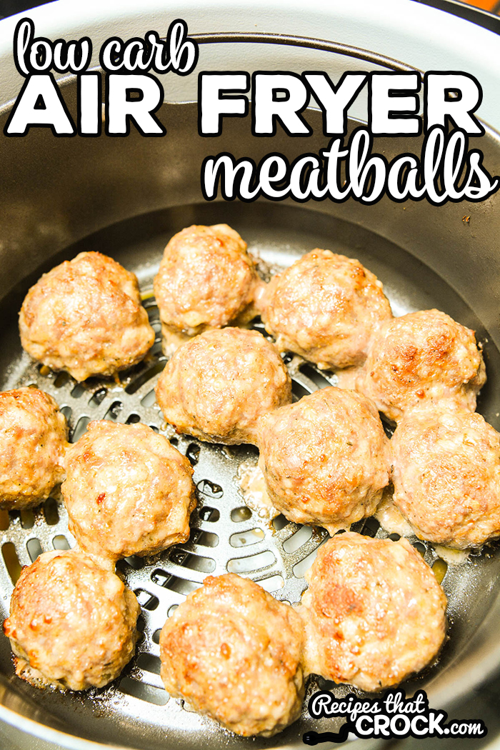 Our Low Carb Air Fryer Meatballs produce a delicious savory sausage based meatball every time! We love these meatballs on their own, in marinara sauce and in soups.