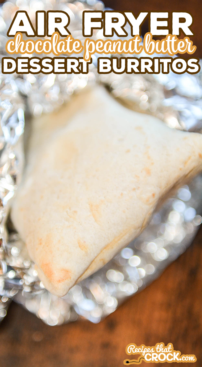 Our Air Fryer Dessert Burritos are an easy delicious sweet treat you can make with peanut butter, chocolate and marshmallows or even left-over candy! These toasted treats also have an easy low carb option as well!