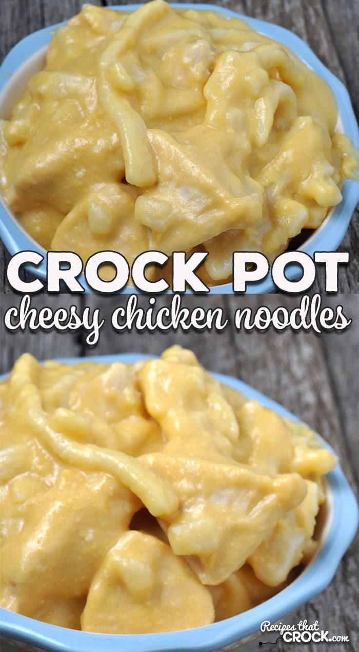 These Crock Pot Cheesy Chicken Noodles are easy, cheesy and oh so divine! (I know it doesn't rhyme ;) ) You and your loved ones will devour them!