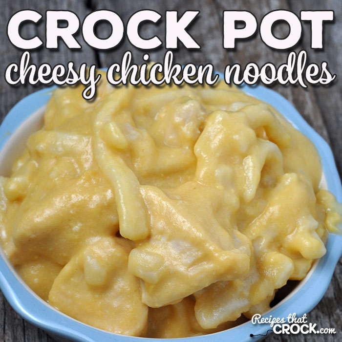 These Crock Pot Cheesy Chicken Noodles are easy, cheesy and oh so divine! (I know it doesn't rhyme ;) ) You and your loved ones will devour them! 