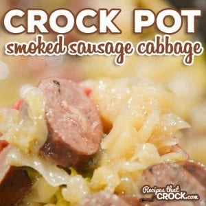 Our Crock Pot Smoked Sausage Cabbage is a great low carb main dish or side dish that is super easy to throw together.