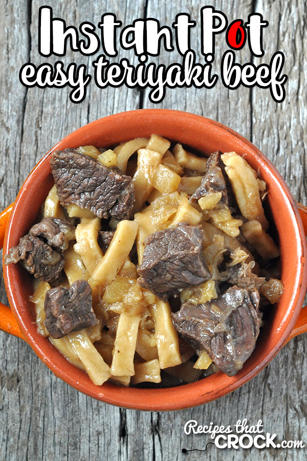 This Easy Instant Pot Teriyaki Beef recipe is super simple and perfect for a weeknight meal with the noodles cooking with the beef! You're going to love it!