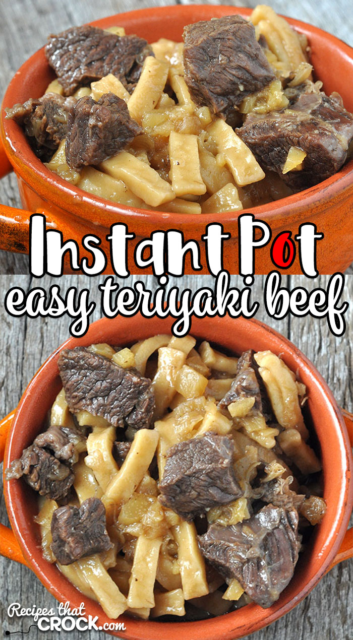 This Easy Instant Pot Teriyaki Beef recipe is super simple and perfect for a weeknight meal with the noodles cooking with the beef! You're going to love it!