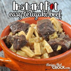 This Easy Instant Pot Teriyaki Beef recipe is super simple and perfect for a weeknight meal with the noodles cooking with the beef! You're going to love it!