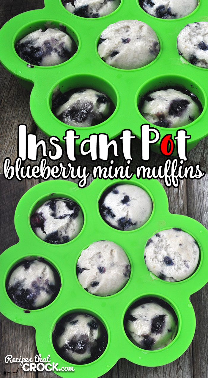 If you are looking for a super easy breakfast recipe you can make ahead of time or in the morning, then you don't want to miss these yummy Instant Pot Blueberry Mini Muffins!