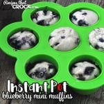 If you are looking for a super easy breakfast recipe you can make ahead of time or in the morning, then you don't want to miss these yummy Instant Pot Blueberry Mini Muffins!