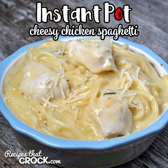 Need a great week night dinner idea that everyone is sure to love? Check out this Instant Pot Cheesy Chicken Spaghetti! Easy and delicious!