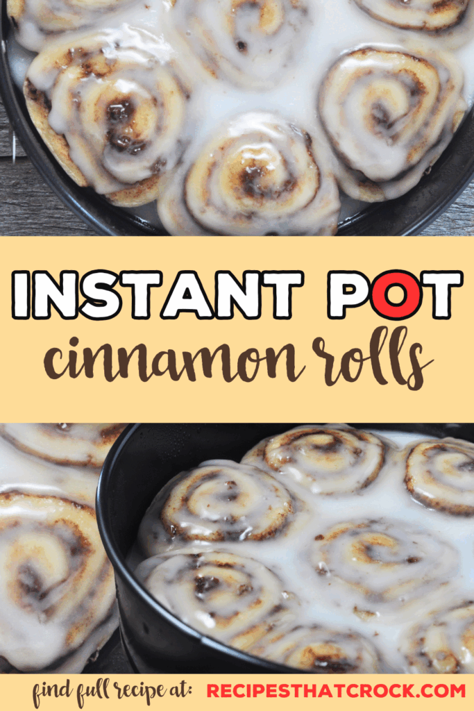 If your oven is broke, traveling or just like making things in your electric pressure cooker, then you are going to love these easy Instant Pot Cinnamon Rolls!
