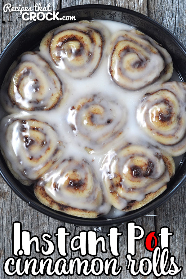 If your oven is broke, traveling or just like making things in your electric pressure cooker, then you are going to love these easy Instant Pot Cinnamon Rolls!