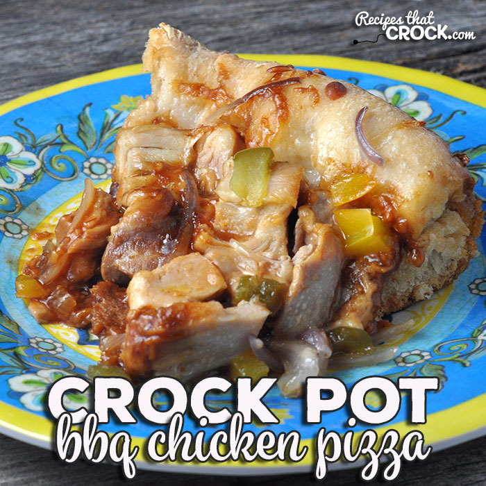 This Crock Pot BBQ Chicken Pizza is an awesome dinner idea that only take two hours to cRock, is super easy, adaptable to your tastes and so delicious!