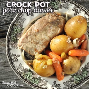 This delicious Crock Pot Pork Chop Dinner is simple to prepare, delicious and a great way to have dinner done in one-pot! What more could you ask for?!