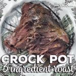 Momma is at it again with an amazing recipe that is simple and flavorful! This 3 Ingredient Crock Pot Roast can be thrown together in a few moments and is so tender and divine!