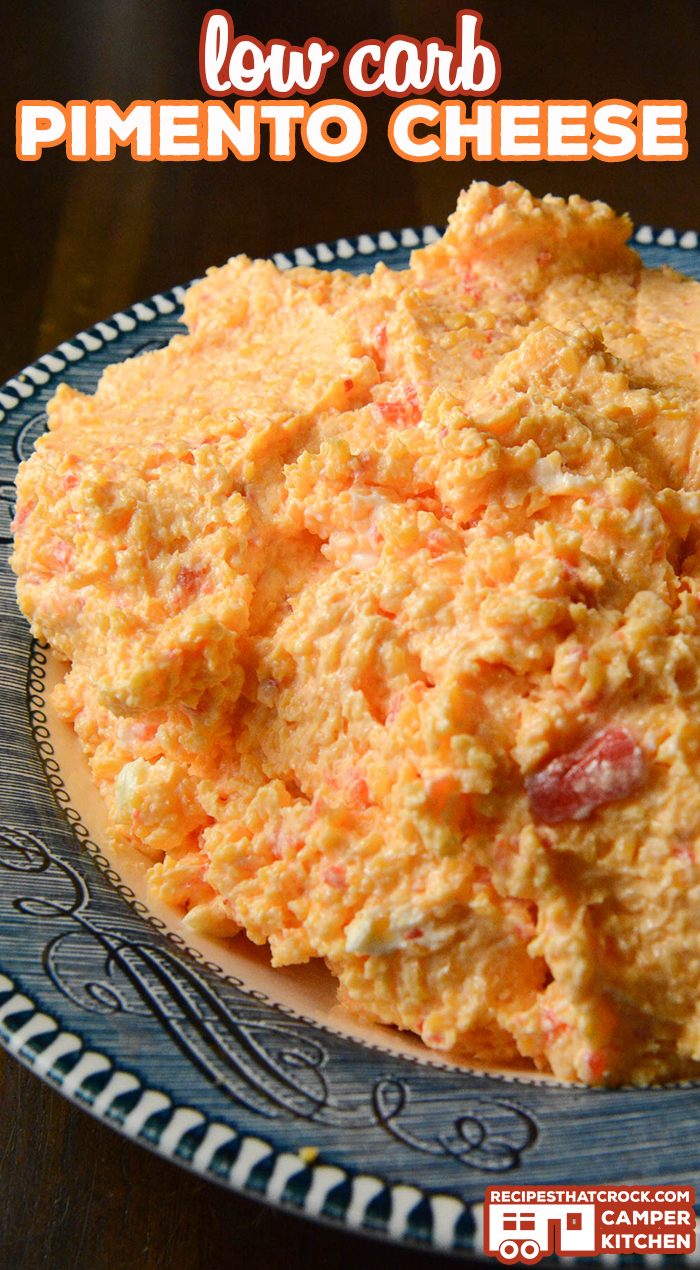 Our Low Carb Pimento Cheese Recipe is a great dip, topping or ingredient for other recipes. This homemade version of this flavorful cheese helps you keep your carb count down.