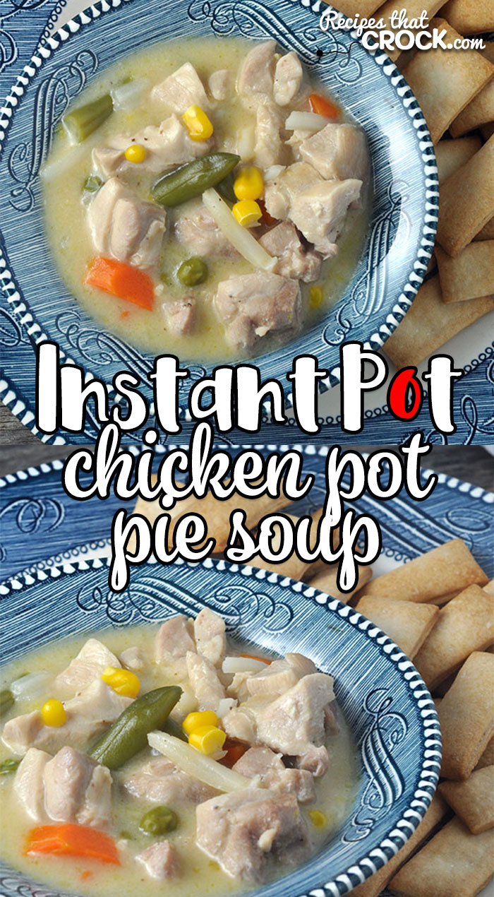 If you are looking for some comfort food that you can easily prepare for dinner on an easy night, this Instant Pot Chicken Pot Pie Soup is your recipe!