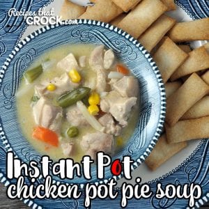 If you are looking for some comfort food that you can easily prepare for dinner on an easy night, this Instant Pot Chicken Pot Pie Soup is your recipe!