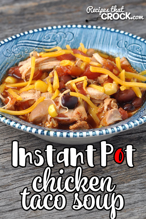This Instant Pot Chicken Taco Soup is not only delectable and easy to make, it only has a 9 minute cook time! This makes it perfect for a busy weeknight dinner!
