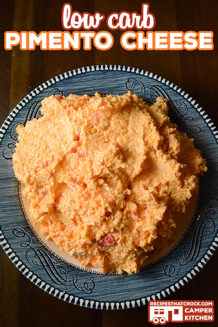 Our Low Carb Pimento Cheese Recipe is a great dip, topping or ingredient for other recipes. This homemade version of this flavorful cheese helps you keep your carb count down.