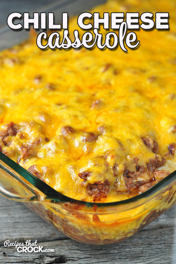 This Chili Cheese Casserole recipe for your oven is super simple and a real crowd pleaser! It is great for a quick weeknight meal or to bring to a potluck!