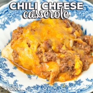 This Chili Cheese Casserole recipe for your oven is super simple and a real crowd pleaser! It is great for a quick weeknight meal or to bring to a potluck!