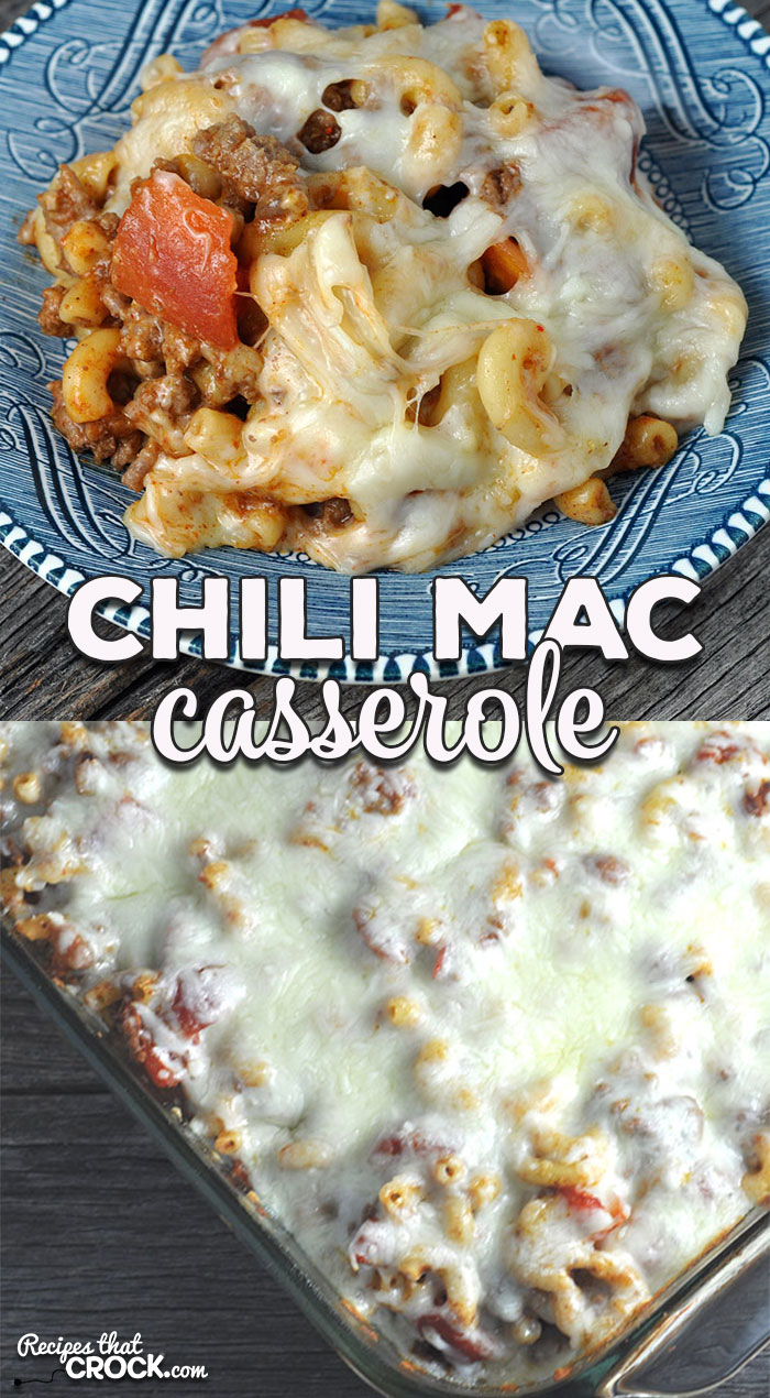 This Chili Mac Casserole is filling, delicious and perfect for a weeknight when you need dinner in a hurry and one everyone will love!