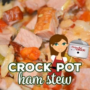 Our Crock Pot Ham Stew is a flavorful one pot meal you can make with leftover ham. The smoky ham flavor cooks into the cabbage, tomatoes and green beans to create a delicious low carb stew.